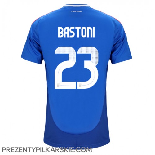 Stroje piłkarskie Włochy Alessandro Bastoni #23 Koszulka Podstawowej ME 2024 Krótki Rękaw